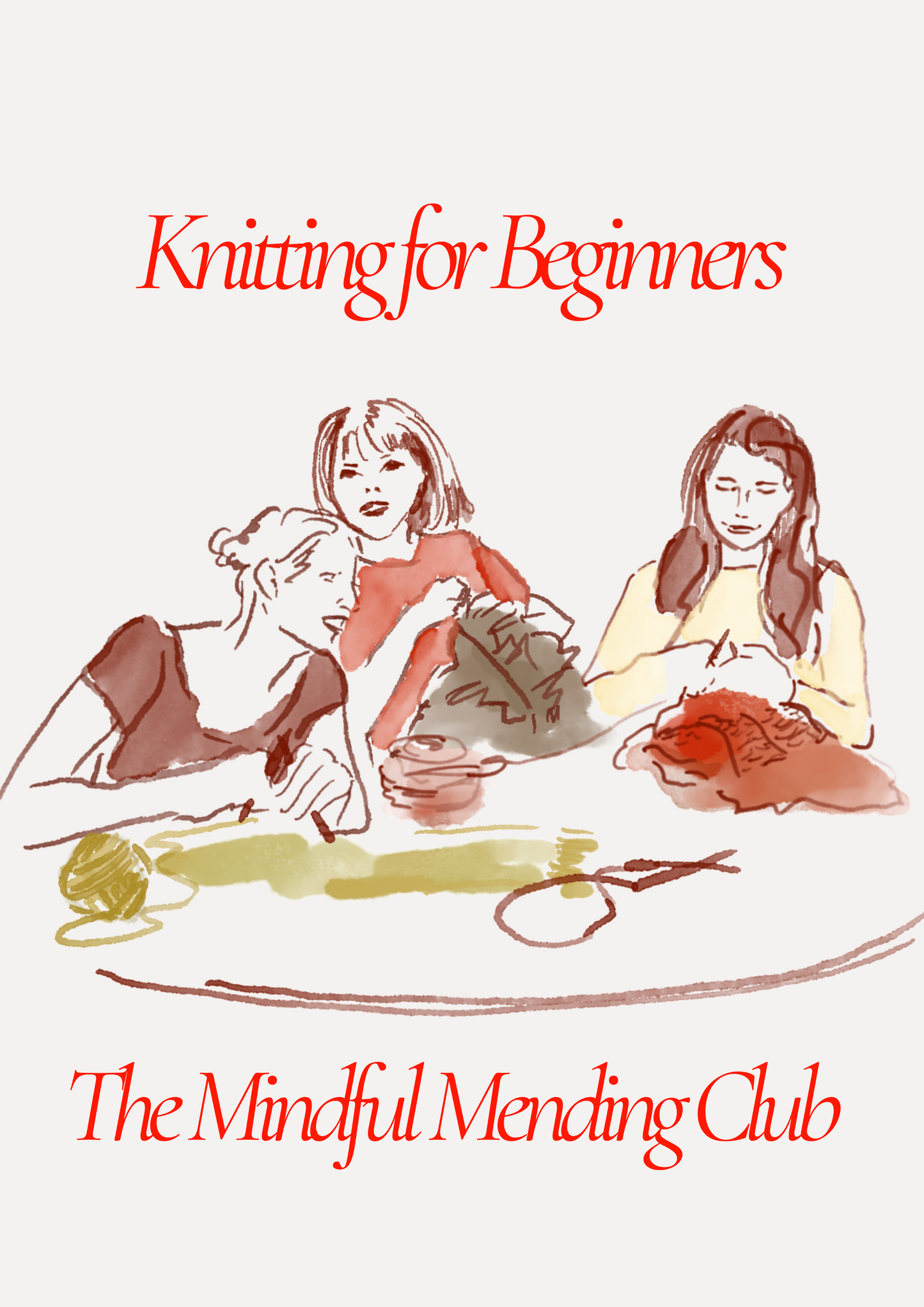 Knitting for Beginners at the Mindful Mending Club