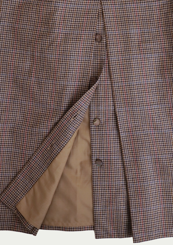 Vintage Houndstooth Wool Skirt