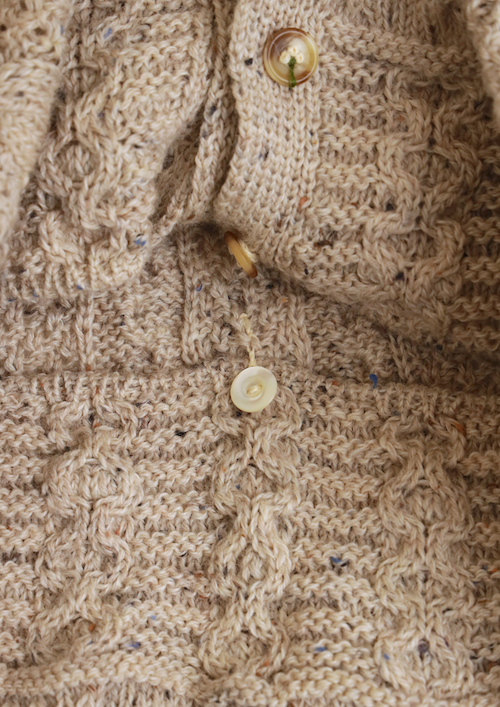 Vintage Wool Cable Knit Cardigan