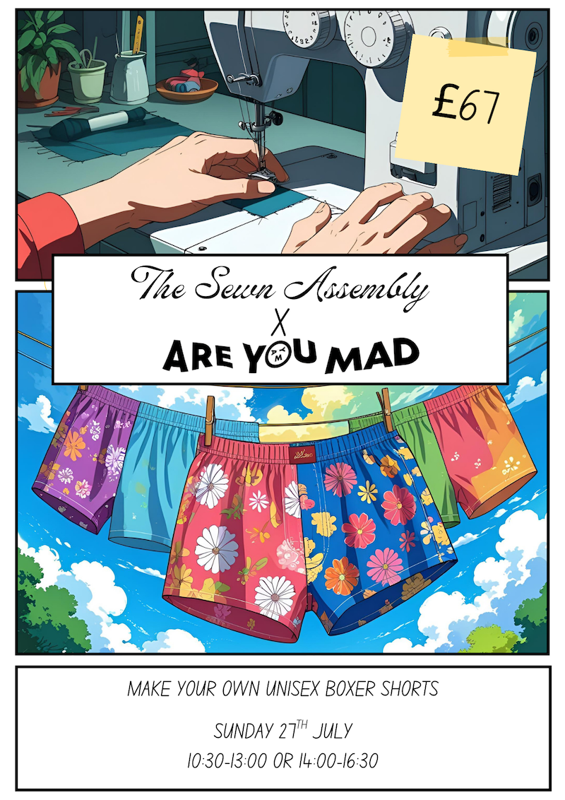 The Sewn Assembly x Are You Mad: Make Your Own Unisex Boxer Shorts