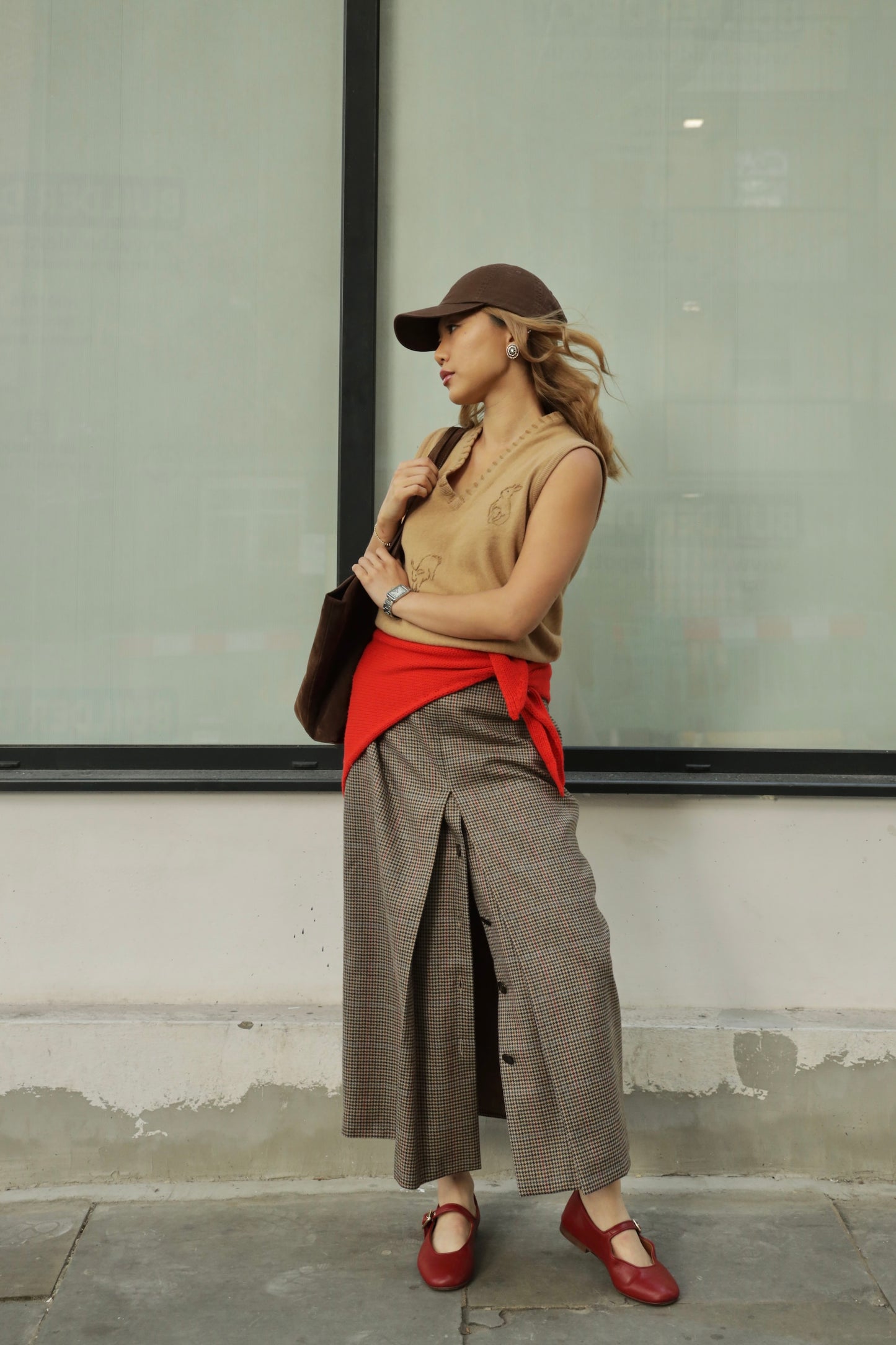 Bunny Embroidered 100% Wool Vest