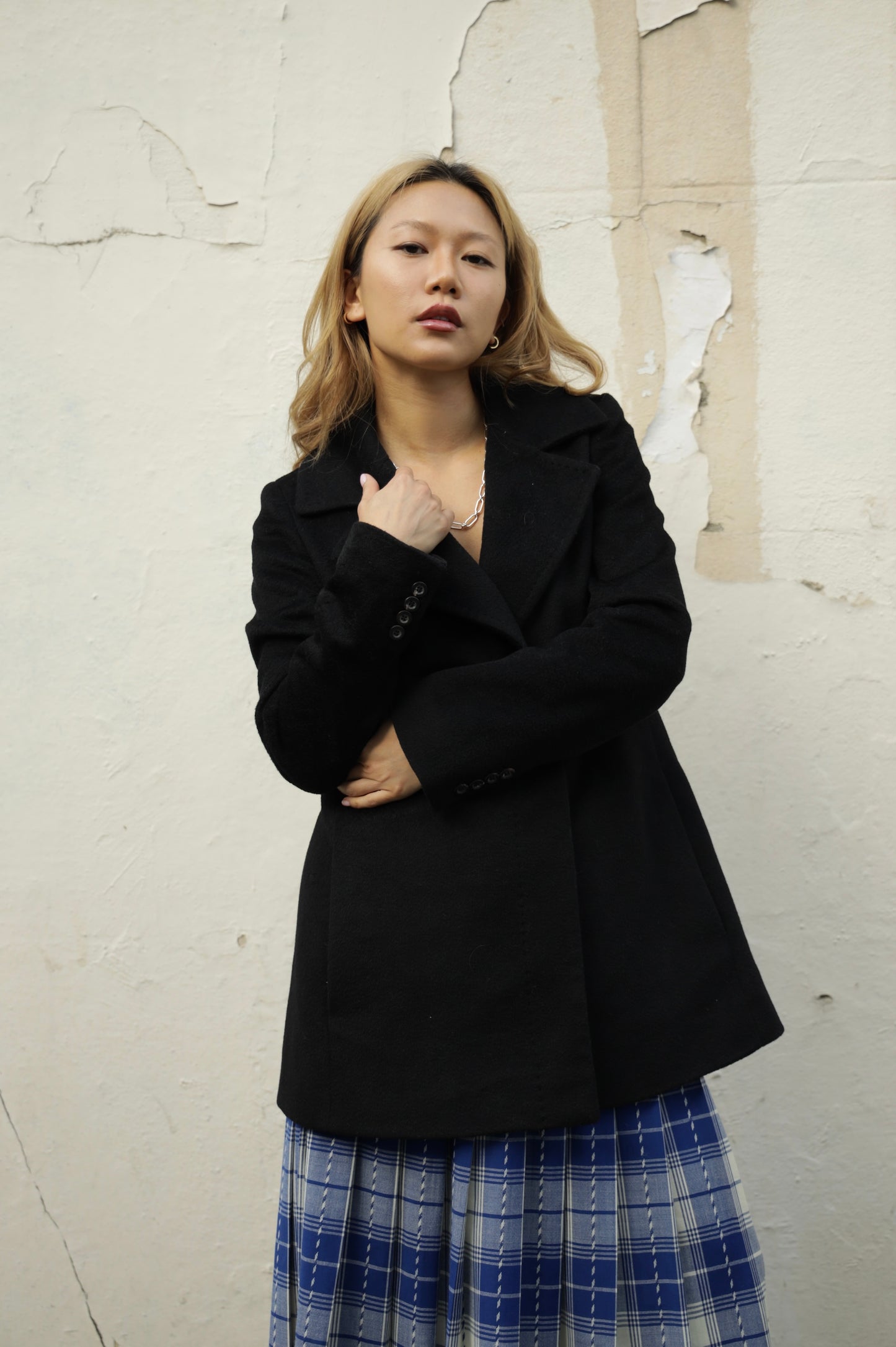 Pre-loved MaxMara Black Camel Hair Coat