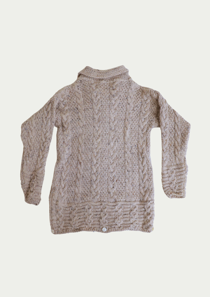 Vintage Wool Cable Knit Cardigan